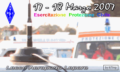Esercitazione Protezione Civile 2007 - ARI Associazione Radioamatori Italiani